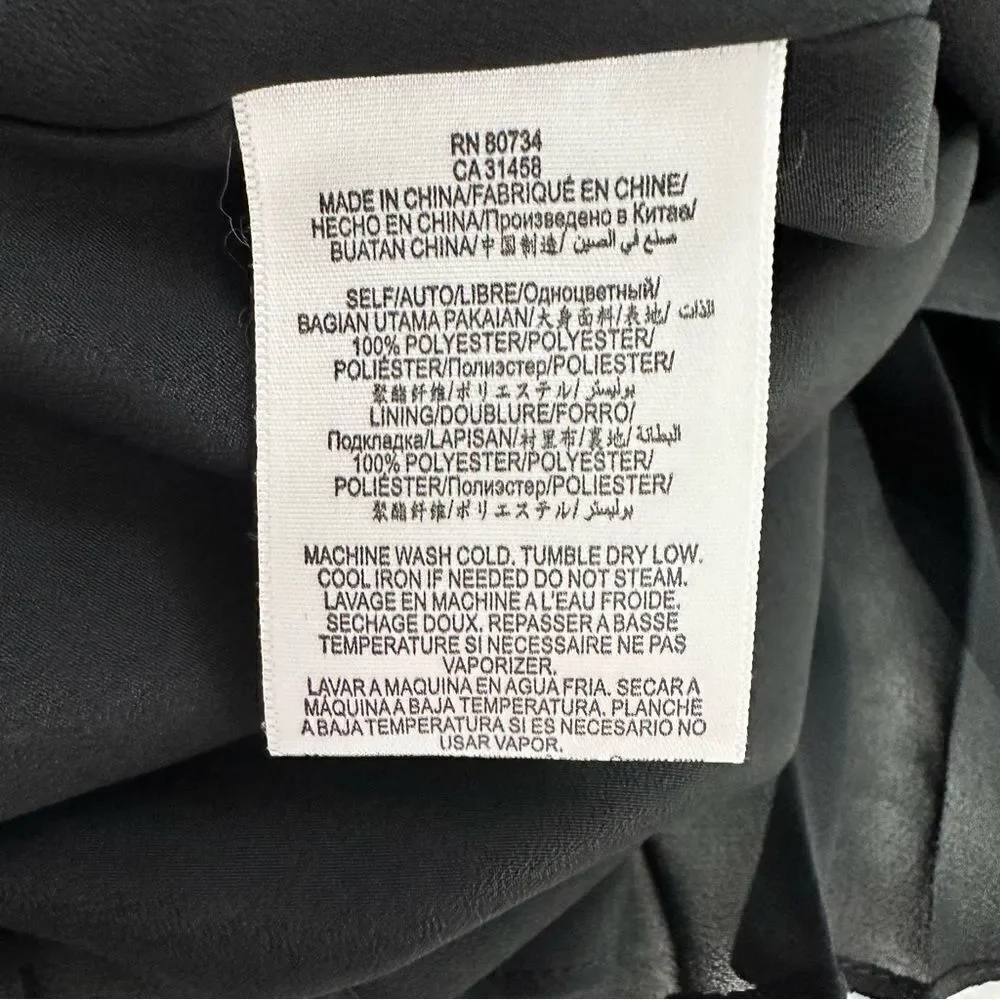 BCBGeneration black pleated lined sleeveless mini size M‎